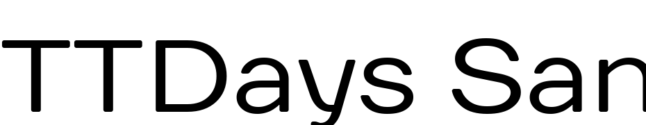 TTDays Sans Regular Yazı tipi ücretsiz indir